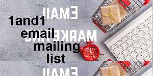 1and1 email mailing list