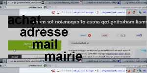 achat adresse mail mairie