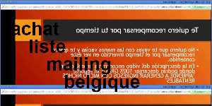 achat liste mailing belgique