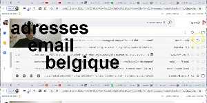 adresses email belgique