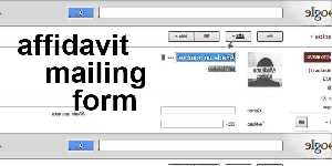 affidavit mailing form