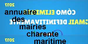 annuaire des mairies charente maritime