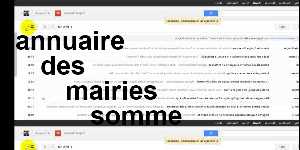 annuaire des mairies somme