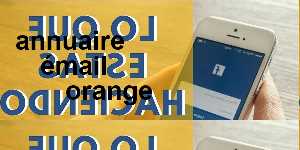 annuaire émail orange