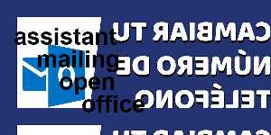 assistant mailing open office