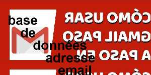 base de données adresse email maroc