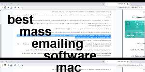 best mass emailing software mac