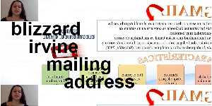 blizzard irvine mailing address