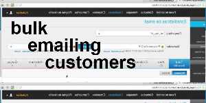 bulk emailing customers