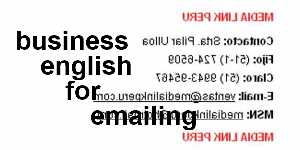 business english for emailing