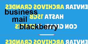 business mail blackberry