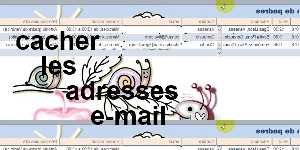 cacher les adresses e-mail