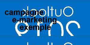 campagne e-marketing exemple