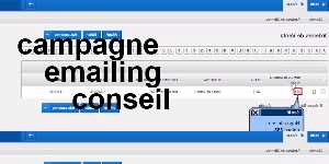 campagne emailing conseil