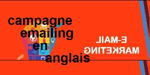 campagne emailing en anglais