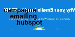 campagne emailing hubspot