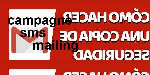 campagne sms mailing