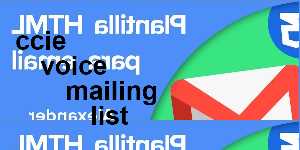 ccie voice mailing list