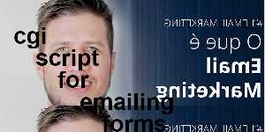cgi script for emailing forms