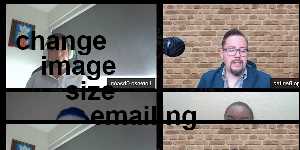 change image size emailing