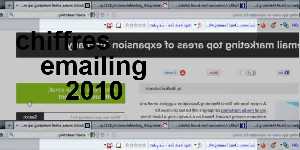chiffres emailing 2010