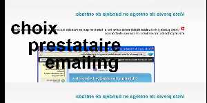 choix prestataire emailing