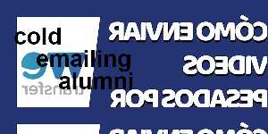 cold emailing alumni