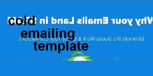 cold emailing template