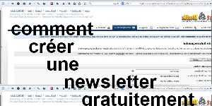 comment créer une newsletter gratuitement