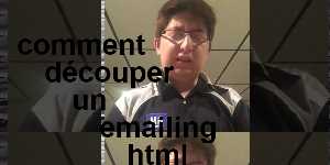 comment découper un emailing html
