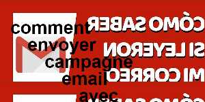 comment envoyer campagne email avec photo