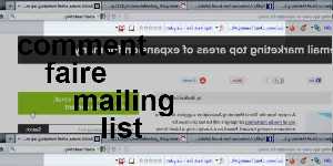 comment faire mailing list