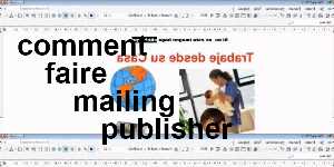 comment faire mailing publisher