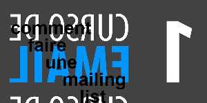 comment faire une mailing list sur hotmail
