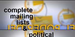 complete mailing lists & political fundraising lists