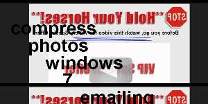 compress photos windows 7 emailing
