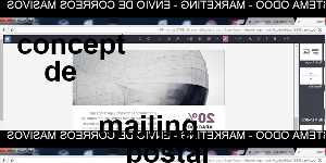 concept de  mailing postal