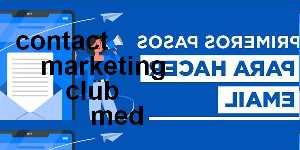 contact marketing club med