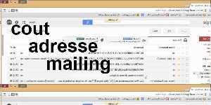 cout adresse mailing