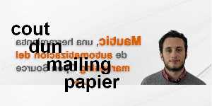 cout dun mailing papier