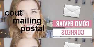 cout mailing postal