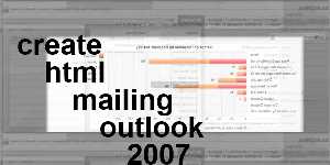 create html mailing outlook 2007