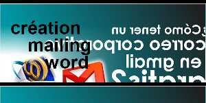 création mailing word