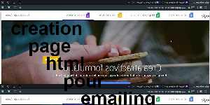 creation page html pour emailing