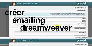 créer emailing dreamweaver
