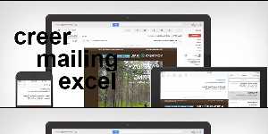 creer mailing excel