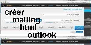 créer mailing html outlook