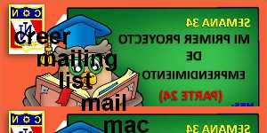 creer mailing list mail mac
