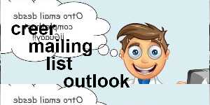 creer mailing list outlook