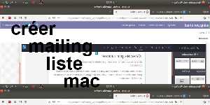créer mailing liste mac